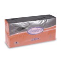 Obrousky 3-vrstvé 33 x 33 cm oranžové 250 ks