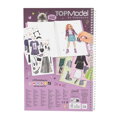 Kreativní sešit Top Model se samolepkami - Dress me up Rebel Kitty