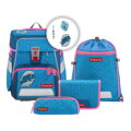 Školská aktovka SPACE pre prváčikov - 5-dielny set, Step by Step Dolphin Pippa, certifikát