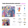 Diamantové malování (s rámem) - Kotě nebo tygr