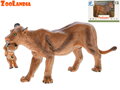 Zoolandia lev / lvice s mládětem 13cm v krabičce