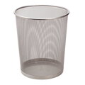 Koš drátěný na odpadky, stříbrný, 12 l
