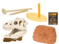 Jurský svět sada vytesej si dinosauří lebku s podstavcem v krabičce