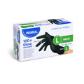 Rukavice nitrilové čierne, nepúdrované (veľkosť L) [100 ks]