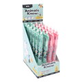 Pero 3-barevné, gelové, gumovací M&G Animal Know - černé/modré/červené 0,5 mm