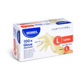 Rukavice latexové bílé, nepudrované, velikost L