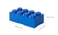 LEGO box na svačinu 100 x 200 x 75 mm - modrá