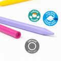 Pastelky MILAN plastické 10 ks + 2 ks FLUO