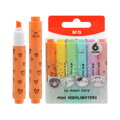 Zvýrazňovač M&G Mini So Many Cats PASTEL - sada 6 ks