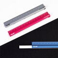 Pravítko kovové Metal touch 15 cm + guma - blistr