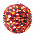 Lantern Dots, papír, kulatý, 26 x 22,5 cm