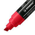 Akrylový popisovač STABILO FREE Acrylic T800C Klínový hrot 4-10 mm - karmínový
