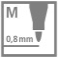 Liner STABILO PointMax 0,8 mm - sada 4 ks