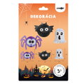 Papírová halloweenská dekorace - duch, pavouk a netopýr (3ks), papír, závěsná