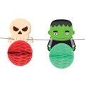 Halloweenská girlanda - Strašidelné postavy, papír, 3 m