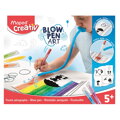 Kreatívna sada MAPED Creativ Blow Pen Art fúkacie fixy - sada 6 ks