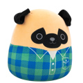 SQUISHMALLOWS Mops ve flanelové košili - Prince, 30 cm