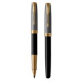 Roller PARKER Sonnet Silver & Black GT -F- black