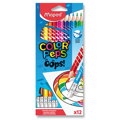 Pastelky trojhranné MAPED "COLOR'PEPS OOPS" s gumou sada 12 ks