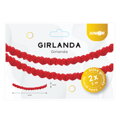 Girlanda Červená srdce, papír 2 m x 8,5 x 8,5 cm (2 ks)