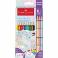 Sada pastelek Faber-Castell Colour Grip 10+3 Sparkle - Jednorožec