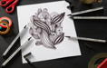 Kreativní set STABILO Creative Tips 10 ks sada - černá, středně šedá