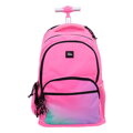 Školní batoh na kolečkách MILAN (25 l) série Sunset, růžový