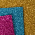 Dekorační pěna A4 EVA 10 ks fialová tloušťka 2,0 mm glitter