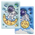 Poznámkový blok A5 / 80 listů Cosmonaut, měkké PU desky (mix 4 vzorů)