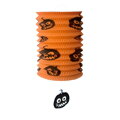 Papírový kulatý lampion s barevným vzorem-Halloween, 26 cm, 4 druhy