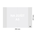 Obal na sešit A5 PVC 306x217 mm, hrubý/transparentní, 10 ks