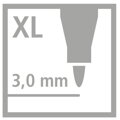 Vláknový fix STABILO power max 24 ks plechová dóza - 12 různých barev