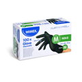 Rukavice nitrilové čierne -extra silné- (veľkosť M) [100 ks]