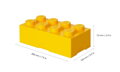 LEGO box na svačinu 100 x 200 x 75 mm - žlutá