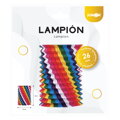 Lampion Pruhy, papír, válec, 26 cm s očkem na zavěšení