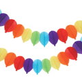 Balónky s girlandou, papírové, 3 m