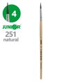 Štětec kulatý JUNIOR č. 4" 251 Natural