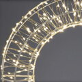 Vánoční dekorace - svítící kruh 38 cm, 480x mikro LED, bílá teplá