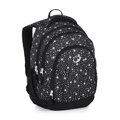 Školní batoh BagMaster SUPERNOVA 24 A - černo-bílý