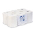 Ručníky tissue, rolované 2-vrstvé 20 cm x 150 m, bez perforace (bal 6 ks) - bílé