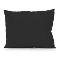 Saténový povlak na polštář černý