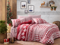 Vánoční bavlněný povlak na polštář Christmas red