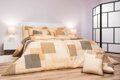 Povlečení bavlna Patrik béžový 140x200, 70x90 cm II.jakost