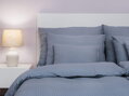 Povlečení krep Šedý UNI 140x200, 70x90 cm II.jakost