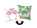 Polštářek s flitry Flamingo 01 40x40 cm