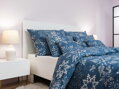 Povlečení bavlna Snowflakes tmavě modré 140x200, 70x90 cm II.jakost