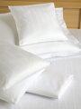 Povlak na polštář atlas grádl Polycotton bílý pruh