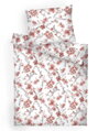 Dadka Povlečení bavlna Kvítí terracota na bílém 140x200, 70x90 cm