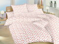 Dadka Povlečení krep Anežka lososová na bílém 140x200, 70x90 cm