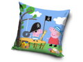 Carbotex Povlak na polštářek Prasátko Pepina a Tomík Piráti 40x40 cm